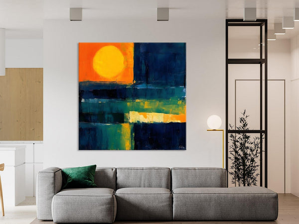Large Abstract Painting for Dining Room, Modern Acrylic Artwork, Simple Canvas Paintings, Contemporary Canvas Art, Original Modern Wall Art-Grace Painting Crafts