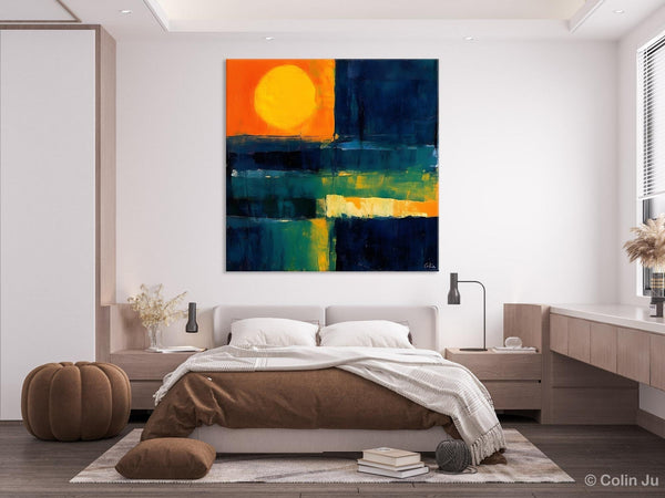 Large Abstract Painting for Dining Room, Modern Acrylic Artwork, Simple Canvas Paintings, Contemporary Canvas Art, Original Modern Wall Art-Grace Painting Crafts