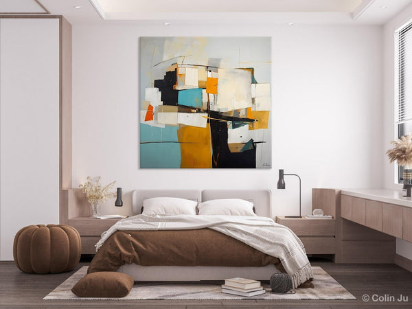 Geometric Original Canvas Wall Art, Contemporary Acrylic Artwork, Hand Painted Canvas Art, Modern Abstract Artwork, Large Abstract Paintings-Grace Painting Crafts