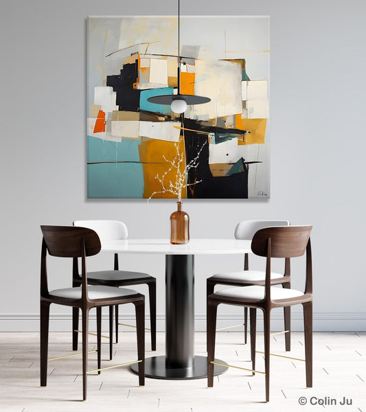 Geometric Original Canvas Wall Art, Contemporary Acrylic Artwork, Hand Painted Canvas Art, Modern Abstract Artwork, Large Abstract Paintings-Grace Painting Crafts