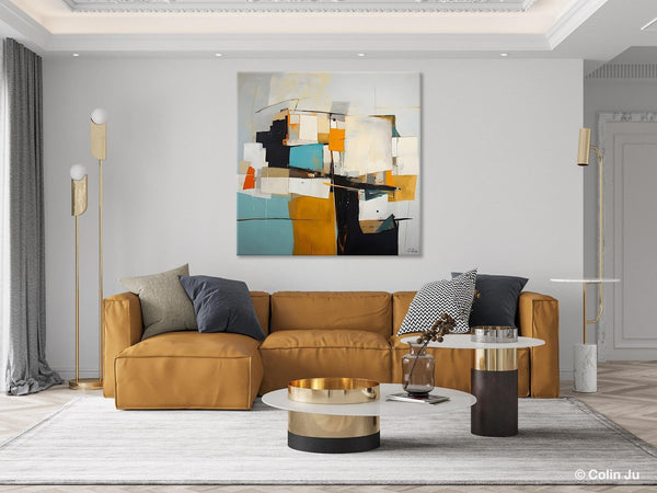 Geometric Original Canvas Wall Art, Contemporary Acrylic Artwork, Hand Painted Canvas Art, Modern Abstract Artwork, Large Abstract Paintings-Grace Painting Crafts
