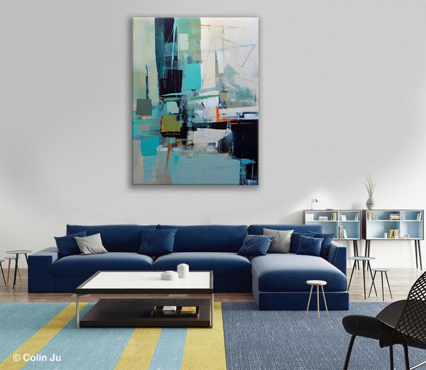 Original Abstract Art, Large Wall Art Painting for Dining Room, Large Modern Canvas Wall Paintings, Hand Painted Acrylic Painting on Canvas-Grace Painting Crafts