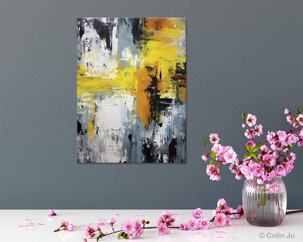Large Modern Paintings, Contemporary Wall Art, Hand Painted Canvas Art, Extra Large Paintings for Living Room, Original Abstract Painting-Grace Painting Crafts