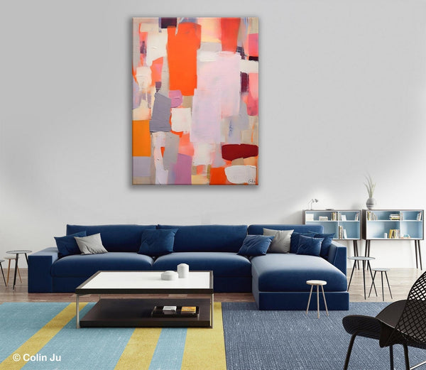 Abstract Wall Paintings, Heavy Texture Canvas Art, Large Contemporary Wall Art, Extra Large Paintings for Bedroom, Original Modern Painting-Grace Painting Crafts