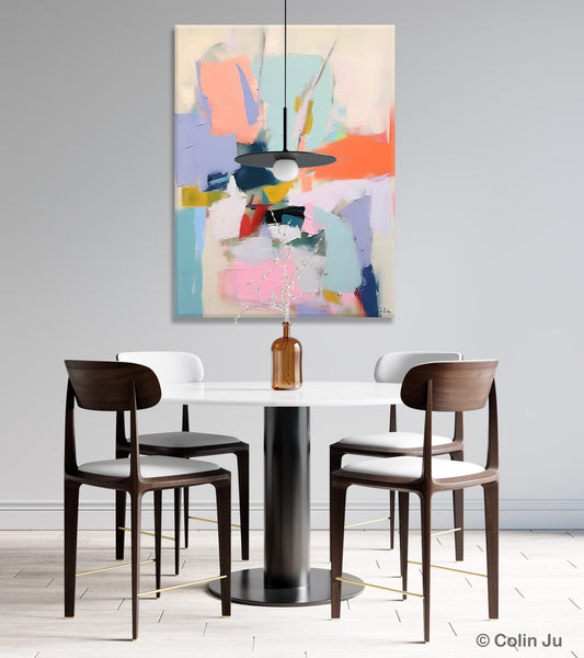 Original Artowrk, Abstract Wall Paintings, Hand Painted Canvas Art, Extra Large Paintings for Dining Room, Contemporary Wall Art Paintings-Grace Painting Crafts