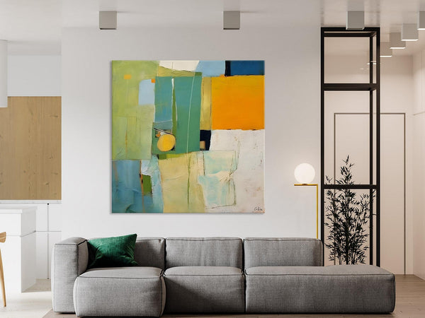 Original Modern Wall Paintings, Contemporary Canvas Art, Abstract Painting for Bedroom, Modern Acrylic Artwork, Heavy Texture Canavas Art-Grace Painting Crafts