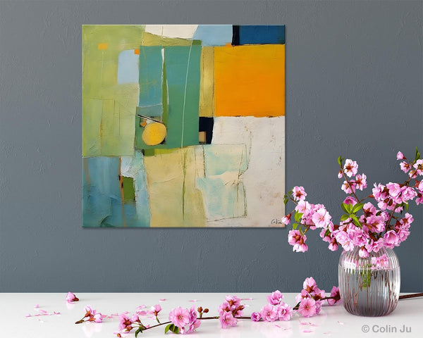 Original Modern Wall Paintings, Contemporary Canvas Art, Abstract Painting for Bedroom, Modern Acrylic Artwork, Heavy Texture Canavas Art-Grace Painting Crafts
