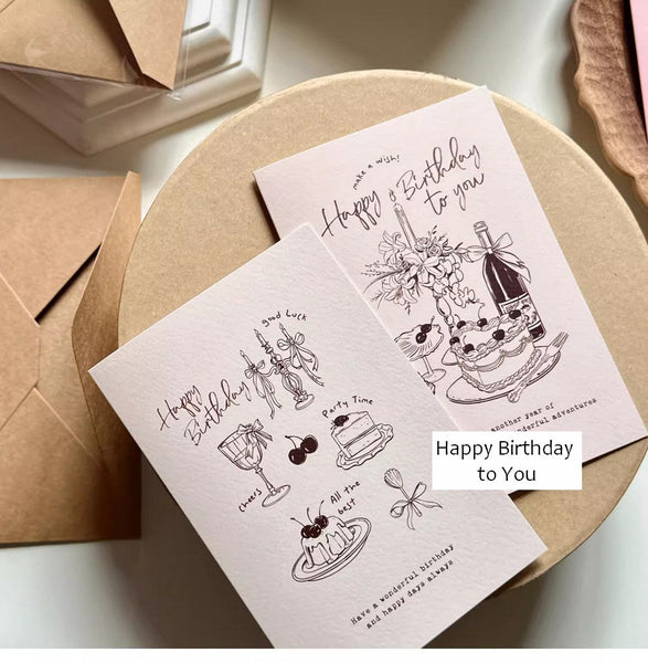 Creative Birthday Greeting Cards, Birthday Cards to Friends, Happy Birthday Cards, Beautiful Birthday Greeting Cards to Lovers, Greeting Cards to Mother-Grace Painting Crafts