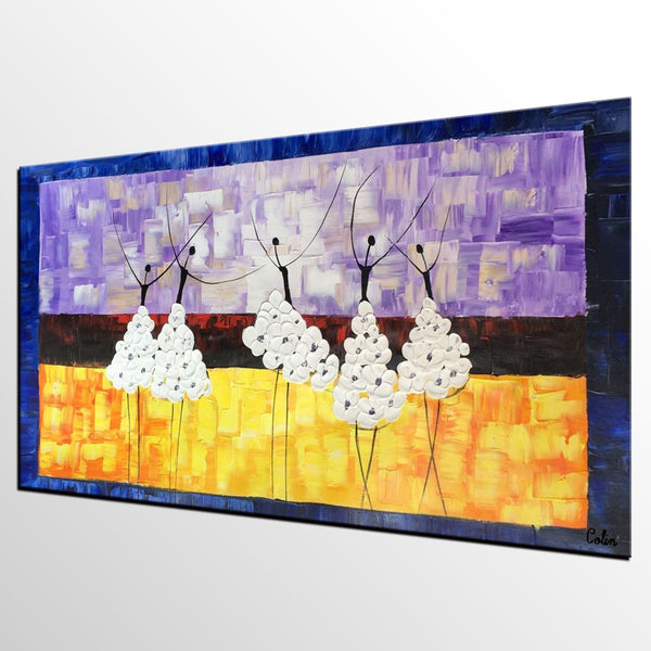 Simple Modern Art, Canvas Painting for Sale, Ballet Dancer Painting, Original Artwork, Paintings for Bedroom, Buy Art Online-Grace Painting Crafts