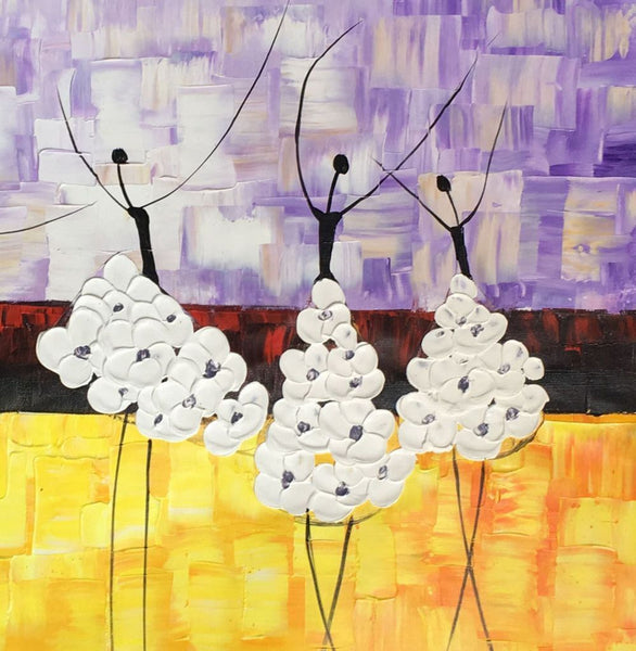 Simple Modern Art, Canvas Painting for Sale, Ballet Dancer Painting, Original Artwork, Paintings for Bedroom, Buy Art Online-Grace Painting Crafts