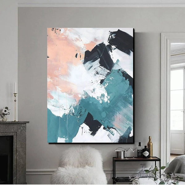 Contemporary Abstract Art, Bedroom Canvas Art Ideas, Large Painting for Sale, Buy Large Paintings Online, Simple Modern Art-Grace Painting Crafts