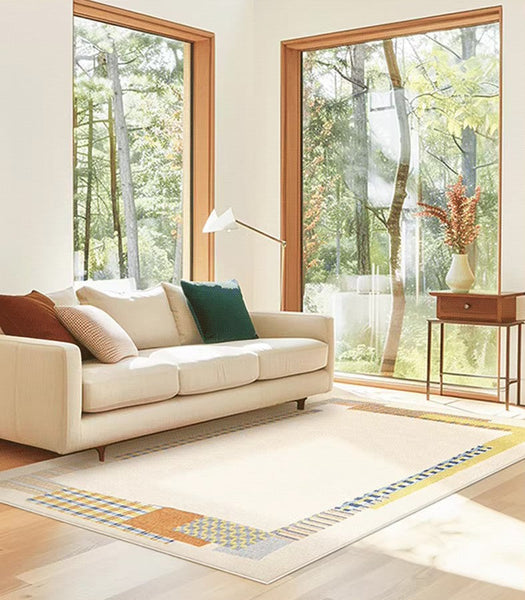 Abstract Contemporary Rugs for Bedroom, Large Modern Rugs under Sofa, Modern Rug Ideas for Living Room, Modern Floor Carpets for Office-Grace Painting Crafts