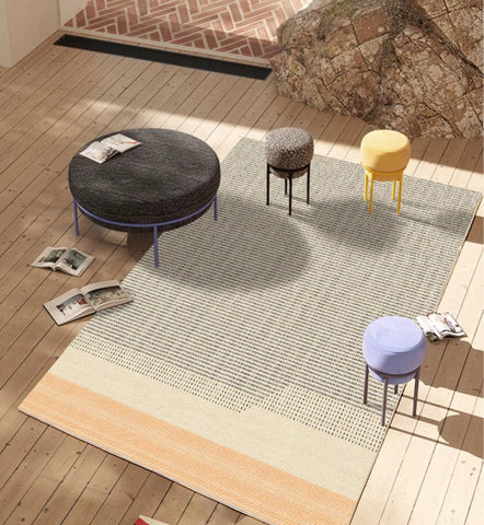 Modern Rugs for Living Room, Geometric Area Rugs under Coffee Table, Contemporary Modern Rugs for Dining Room, Large Modern Rugs for Bedroom-Grace Painting Crafts