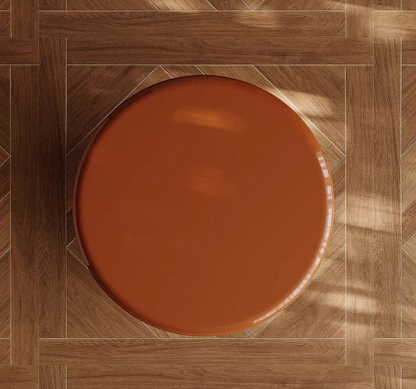 Contemporary Round Side Table, Minimalist Modern Occasional Table, Unique Small End Table, Portable Casual Side Table, Low Profile Sofa Table, Creative Coffee Table, Lightweight Indoor Outdoor Table, Contemporary Side Table-Grace Painting Crafts