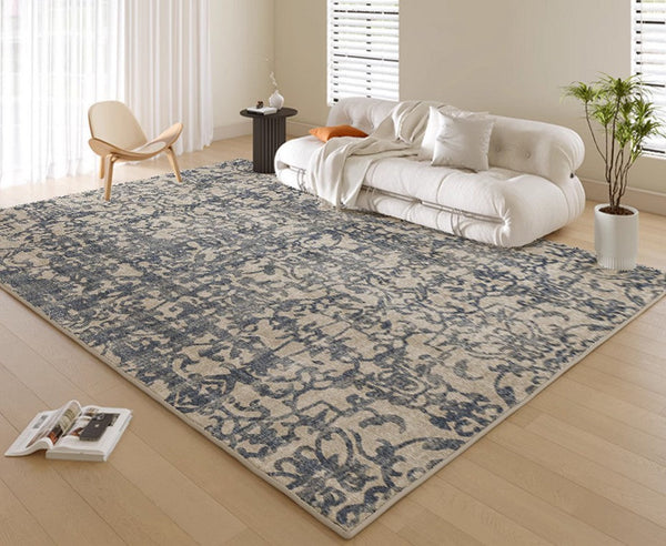 Modern Rugs for Interior Design, Thick Soft Rugs for Living Room, French Style Modern Rugs for Bedroom, Contemporary Modern Rugs under Dining Room Table-Grace Painting Crafts