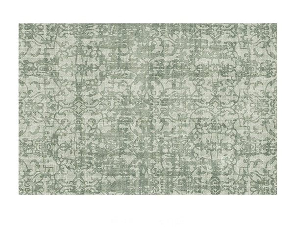 Green Soft Rugs for Living Room, Modern Rugs for Interior Design, French Style Modern Rugs for Bedroom, Contemporary Modern Rugs under Dining Room Table-Grace Painting Crafts
