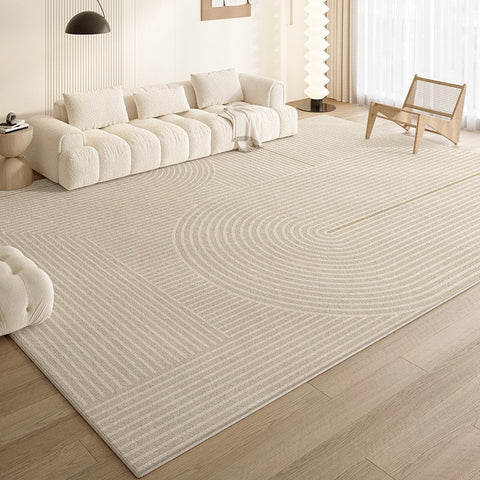 Large Modern Rugs for Living Room, Geometric Modern Rug Placement Ideas for Dining Room, Abstract Contemporary Modern Rugs for Bedroom-Grace Painting Crafts