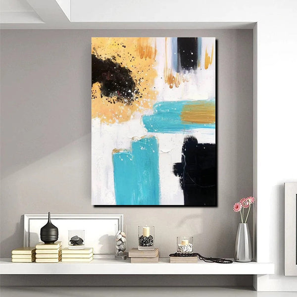 Bedroom Wall Art Paintings, Acrylic Abstract Paintings, Large Painting on Canvas, Buy Abstract Painting Online, Simple Modern Art-Grace Painting Crafts