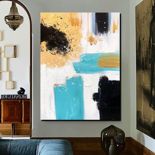 Bedroom Wall Art Paintings, Acrylic Abstract Paintings, Large Painting on Canvas, Buy Abstract Painting Online, Simple Modern Art-Grace Painting Crafts
