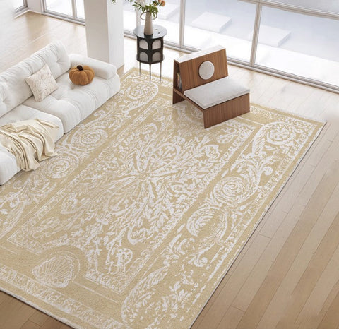 Living Room Contemporary Modern Rugs, Mid Century Modern Rugs for Interior Design, Soft Rugs under Coffee Table, Thick French Style Modern Rugs for Dining Room-Grace Painting Crafts