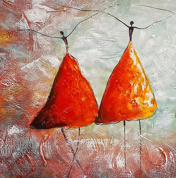 Large Painting for Dining Room, Ballet Dancer Painting, Abstract Canvas Art, Wall Art Paintings, Canvas Painting for Sale, Heavy Texture Art