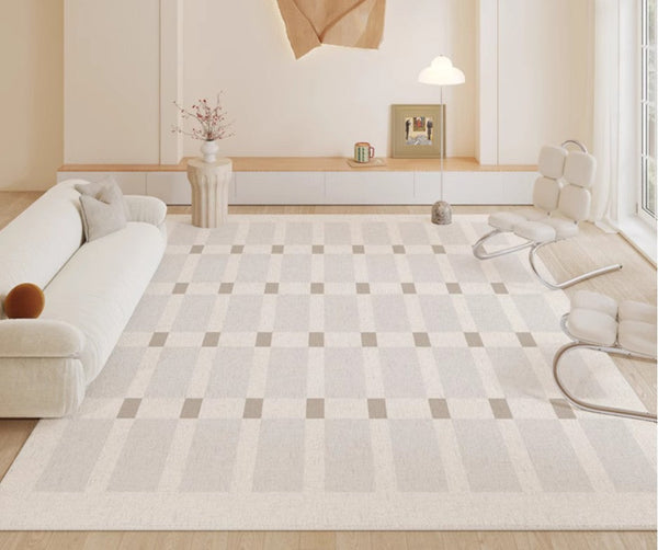 Unique Modern Rugs for Living Room, Abstract Geometric Modern Rugs, Contemporary Modern Rugs for Bedroom, Dining Room Floor Rugs-Grace Painting Crafts