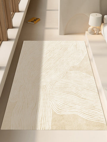 Thick Soft Floor Carpets for Living Room, Cream Color Modern Living Room Rugs, Dining Room Modern Rugs, Soft Contemporary Rugs for Bedroom-Grace Painting Crafts