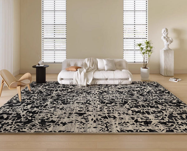 Modern Rugs for Interior Design, Modern Rugs for Bedroom, Contemporary Modern Rugs under Dining Room Table, French Style Soft Rugs for Living Room-Grace Painting Crafts