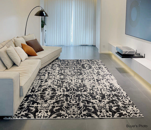 Modern Rugs for Interior Design, Modern Rugs for Bedroom, Contemporary Modern Rugs under Dining Room Table, French Style Soft Rugs for Living Room-Grace Painting Crafts