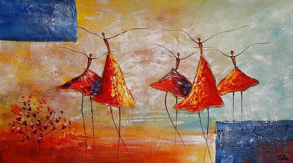 Wall Art Painting, Ballet Dancer Painting, Acrylic Painting for Sale, Simple Abstract Painting, Bedroom Canvas Painting-Grace Painting Crafts