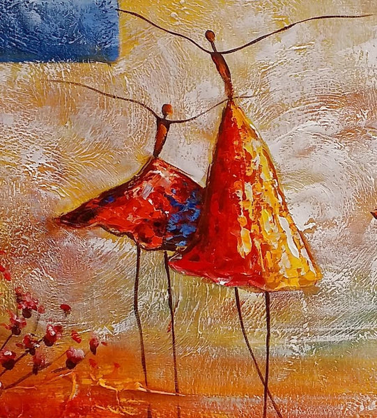 Wall Art Painting, Ballet Dancer Painting, Acrylic Painting for Sale, Simple Abstract Painting, Bedroom Canvas Painting-Grace Painting Crafts