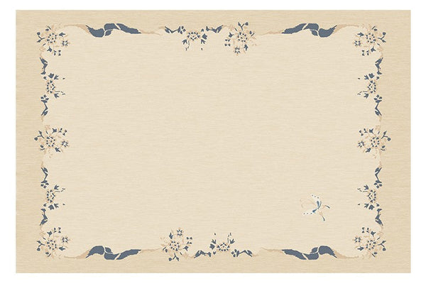 Cream Color Flower Pattern Rugs under Coffee Table, Large Modern Rugs for Bedroom, Modern Rugs for Living Room, Contemporary Modern Rugs for Dining Room-Grace Painting Crafts