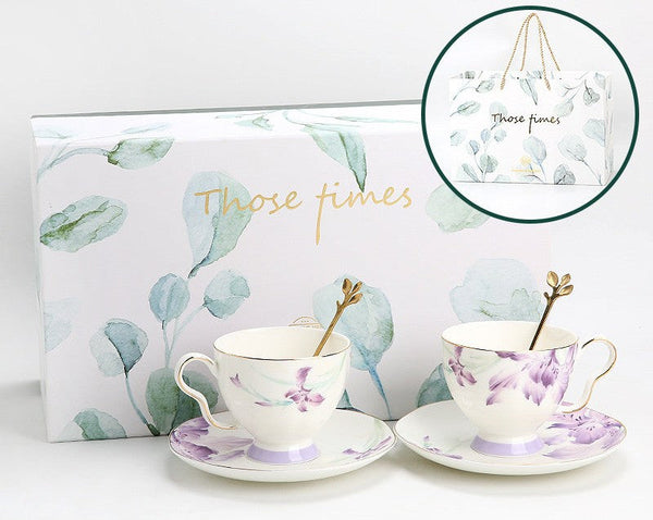 Luxury Tea Cup with Saucer, Elegant Coffee Cup, Porcelain Coffee Cup, Ceramic Tea Cup Set, Porcelain Tea cups, British Tea Cup Set, Afternoon Tea Cup with Saucer Set-Grace Painting Crafts