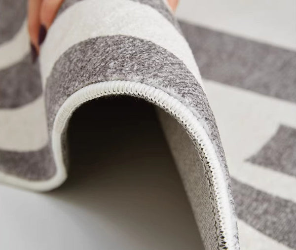 Geometric Modern Rugs for Living Room, Gray Modern Rugs for Bedroom, Contemporary Area Rugs for Dining Room-Grace Painting Crafts