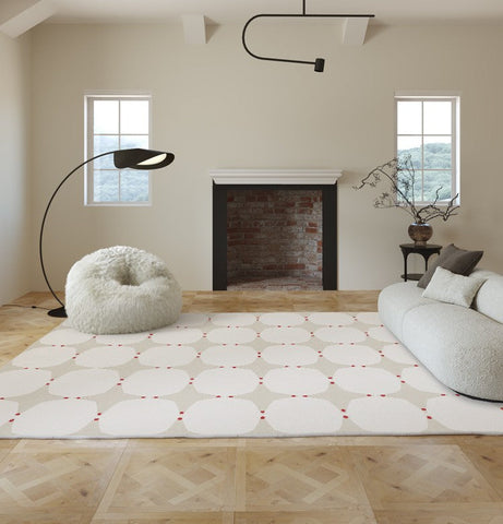 Bedroom Modern Rugs, Large Modern Rugs for Living Room, Dining Room Geometric Modern Rugs, Contemporary Modern Rugs under Coffee Table-Grace Painting Crafts