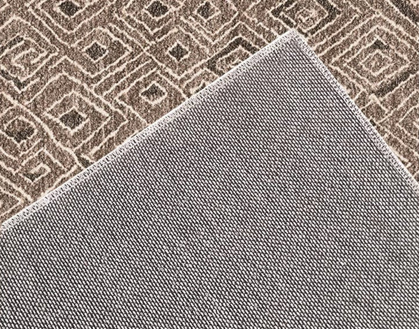 Brown Modern Rug Ideas for Bedroom, Large Modern Rugs for Living Room, Abstract Geometric Modern Rugs, Modern Rugs for Dining Room-Grace Painting Crafts
