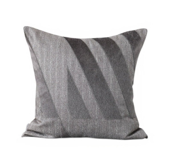 Modern Gray Throw Pillows for Couch, Decorative Throw Pillows, Modern Sofa Pillows, Simple Modern Throw Pillows for Living Room-Grace Painting Crafts