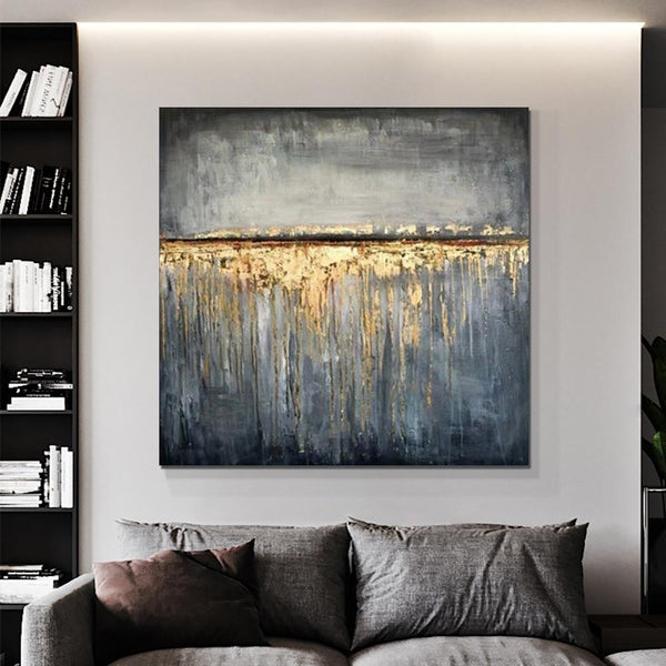 Extra Large Abstract Paintings on Canvas, Bedroom Wall Art Ideas, Simple Painting Ideas for Bedroom, Hand Painted Abstract Painting-Grace Painting Crafts