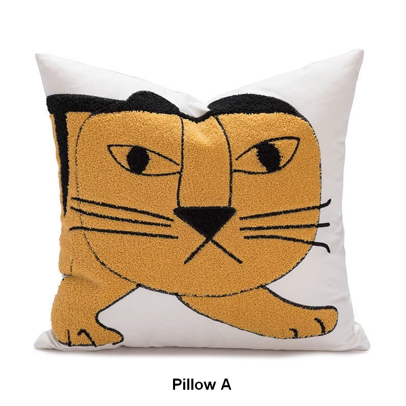 Tiger Decorative Pillows for Kids Room, Modern Pillow Covers, Modern Decorative Sofa Pillows, Decorative Throw Pillows for Couch-Grace Painting Crafts