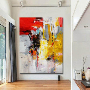 Canvas Painting for Living Room, Modern Wall Art Painting, Huge Contemporary Abstract Artwork-Grace Painting Crafts