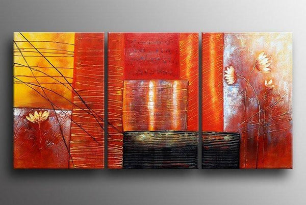 Red Abstract Painting, Abstract Art, Canvas Painting, Abstract Art for Sale-Grace Painting Crafts
