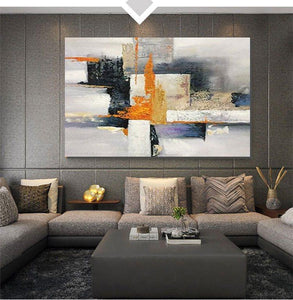 Abstract Acrylic Painting, Modern Paintings for Living Room, Hand Painted Wall Painting, Extra Large Abstract Art-Grace Painting Crafts