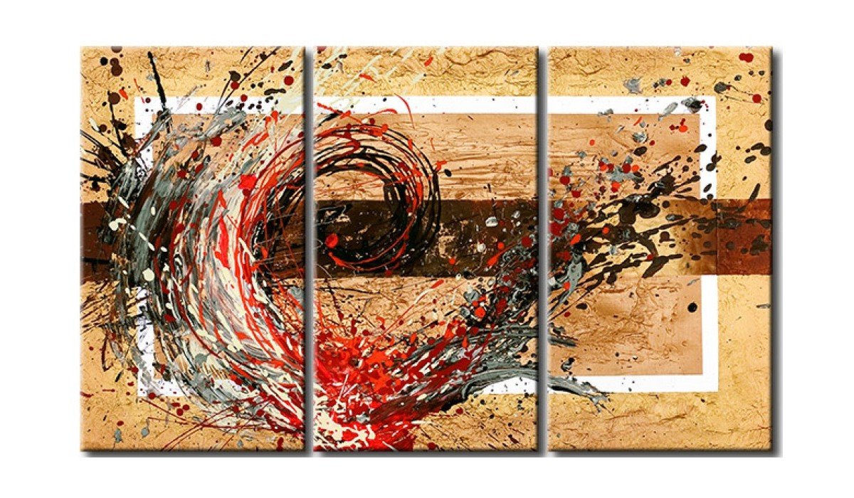 Acrylic Abstract Paintings for Living Room, 3 Piece Wall Painting, Modern Acrylic Paintings, Large Wall Art Paintings-Grace Painting Crafts