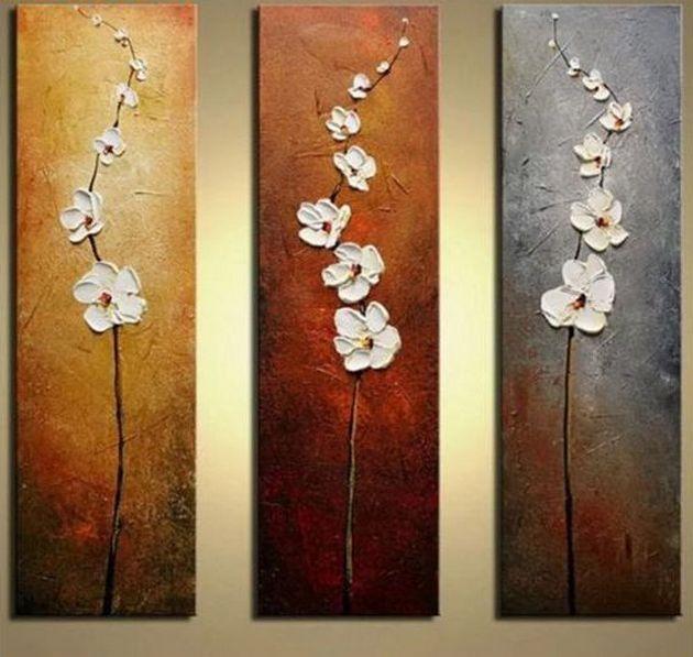 Acrylic Flower Paintings, Acrylic Wall Art Painting, Flower Abstract Painting, Dining Room Wall Art Ideas, Texture Painting, Acrylic Painting for Sale-Grace Painting Crafts
