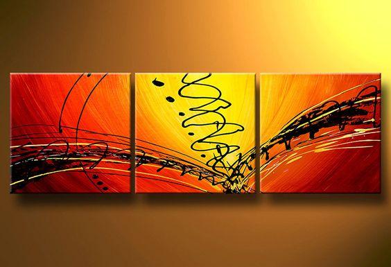 Large Abstract Painting, Abstract Lines Painting, Extra Large Painting on Canvas, Simple Modern Art, Hand Painted Canvas Art-Grace Painting Crafts