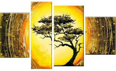 Tree of Life Painting, Living Room Wall Art Paintings, Contemporary Art for Sale, Hand Painted Wall Art, Acrylic Painting on Canvas-Grace Painting Crafts
