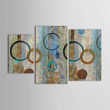 Modern Wall Art Paintings, 3 Piece Wall Art, Abstract Acrylic Paintings, Hand Painted Acrylic Paintings-Grace Painting Crafts