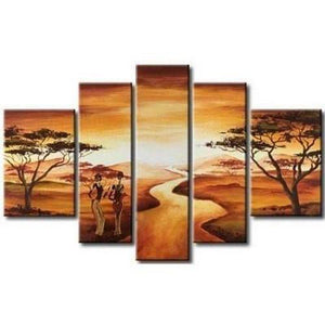 Large Wall Art Paintings, African Women Figure Painting, Bedroom Canvas Painting, Living Room Wall Art Ideas, Landscape Canvas Paintings, Buy Art Online-Grace Painting Crafts