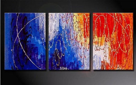 Large Painting, Canvas Art, Abstract Art, Canvas Painting, Abstract Oil Painting, Living Room Art, Modern Art, 3 Piece Wall Art, Abstract Painting, Acrylic Art-Grace Painting Crafts