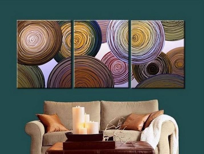 Wall Art, Large Painting, Abstract Canvas Painting, Abstract Painting, Living Room Wall Art, Modern Art, 3 Piece Wall Art, Ready to Hang-Grace Painting Crafts
